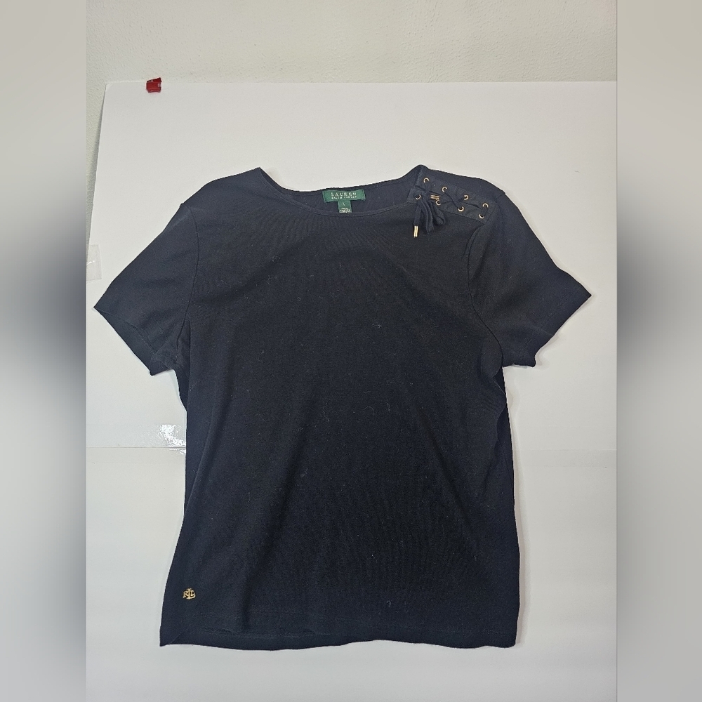LAUREN RALPH LAUREN, Navy Blue Women's Top